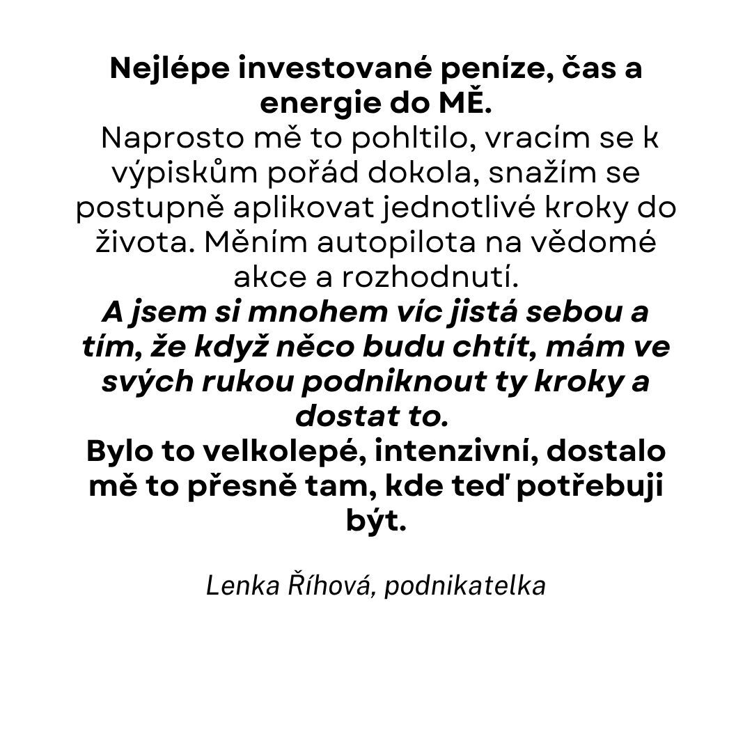 Reference Lenky Říhové